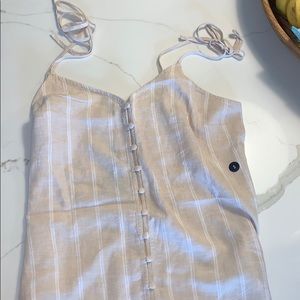 Abercrombie and Fitch Linen-Blend Button-Up Cami